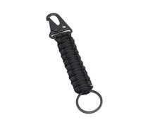 pipisweet Motor Racing Webbing Wristlet Wrist Lanyard Keychain Paracord Cord Rope Camping Woven Hand Strap Motorcycle Car Key Keyring(Black Paracord)