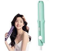 Pipiup Curling Iron, 2025 Upgrade Mini Dual Purpose Curling Iron for Short Hair, 2-in-1 Mini Curling Wand Flat Iron Hair Straightener (Blue)