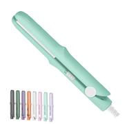 Pipiup Curling Iron, Mini Dual-Purpose Curling Iron, Pipiup MiniCurlingIron, Upgrade 2-in-1 Curling Wand and Flat Iron, for Women Short and Long Hairs, All Hair Types (Green)