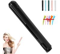 Pipiup Curling Iron, Minilocke Mini Iron Out with Dual Purpose, Pipiup 2 in 1 Hair Mini Curler, Ceramic Glaze Anti Scalding Compact and Portable for Women Short & Long Hairs (E)