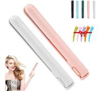Pipiup Curling Iron, Minilocke Mini Iron Out with Dual Purpose, Pipiup 2 in 1 Hair Mini Curler, Ceramic Glaze Anti Scalding Compact and Portable for Women Short & Long Hairs (B+C)