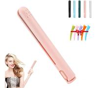 Pipiup Curling Iron, Minilocke Mini Iron Out with Dual Purpose, Pipiup 2 in 1 Hair Mini Curler, Ceramic Glaze Anti Scalding Compact and Portable for Women Short & Long Hairs (B)