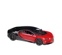 PIPJLCGE Miniature Replica Car Model 1:18 For Bugatti Chiron Simulation Static Scale Alloy Car Model Metal Model Ornaments Decoration Scale Die-cast Vehicle(Red Black Sport)