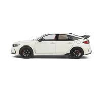 PIPJLCGE Miniature Replica Car Model 1:18 For Honda Civic Type-r 2023 Static Simulation Zinc Alloy Model Car Die-cast Metal Casting Ornaments Scale Die-cast Vehicle(White)