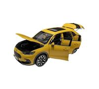 PIPJLCGE Miniature Replica Car Model 1/18 For Honda Zr-v Suv Mini Static Scale Car Model Alloy Simulation Model Ornaments Collection Scale Die-cast Vehicle(Yellow)