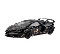 PIPJLCGE Miniature Replica Car Model 1:18 For Lamborghini Aventadors Svj 63 Static Mini Alloy Replica Car Model Living Room Decoration Collection Scale Die-cast Vehicle(Black)