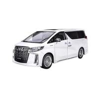 PIPJLCGE Miniature Replica Car Model 1:18 For Toyota Alphard Mini Simulation Alloy Car Model Exquisite Vehicle Ornaments Decoration Scale Die-cast Vehicle(White)