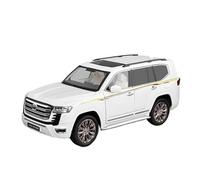 PIPJLCGE Miniature Replica Car Model 1:18 For Toyota Land Cruiser Lc300 Mini Simulation Die-cast Zinc Alloy Car Model Display Cabinet Decoration Scale Die-cast Vehicle(White)