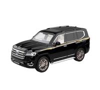 PIPJLCGE Miniature Replica Car Model 1/18 For Toyota Land Cruiser Lc300 Mini Static Simulation Alloy Car Model Metal Casting Ornaments Decoration Scale Die-cast Vehicle(Black)