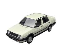 PIPJLCGE Miniature Replica Car Model 1:18 For Volkswagen Jetta Gt Mk2 Miniature Simulated Alloy Car Model Exquisite Ornaments Display Collection Scale Die-cast Vehicle(White)