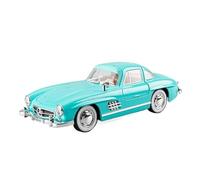 PIPJLCGE Miniature Replica Car Model 1: 22 For Benz 300sl Mini Simulation Alloy Die Casting Replica Car Model Accessories Decoration Scale Die-cast Vehicle(Blue)