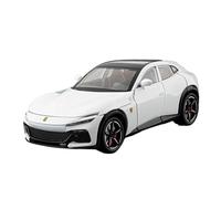 PIPJLCGE Miniature Replica Car Model 1:22 For Ferrari Purosangue Fuv Miniature Static Alloy Die-cast Car Model Bookshelf Ornaments Decoration Scale Die-cast Vehicle(White)