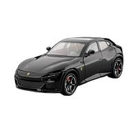 PIPJLCGE Miniature Replica Car Model 1: 22 For Ferrari Pusangrui Suv Mini Simulation Alloy Die Casting Replica Car Model Accessories Decoration Scale Die-cast Vehicle(Black)