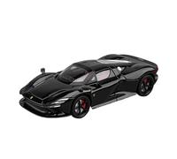 PIPJLCGE Miniature Replica Car Model 1:22 For Ferrari Sp3 Mini Scale Simulation Zinc Alloy Die-cast Exquisite Model Car Decoration Scale Die-cast Vehicle(Black)