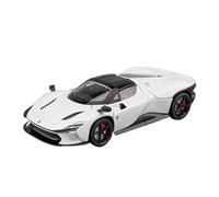 PIPJLCGE Miniature Replica Car Model 1:22 For Ferrari Sp3 Mini Scale Simulation Zinc Alloy Die-cast Exquisite Model Car Decoration Scale Die-cast Vehicle(White)