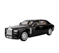PIPJLCGE Miniature Replica Car Model 1:22 For Rolls Royce Phantom Static Simulation Mini Alloy Metal Replica Car Model Desktop Ornaments Scale Die-cast Vehicle(Black)