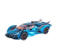 PIPJLCGE Miniature Replica Car Model 1:24 For Apollo Project Evo Mini Simulated Zinc Alloy Car Model Exquisite Ornaments Display Collection Scale Die-cast Vehicle(Blue)