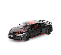 PIPJLCGE Miniature Replica Car Model 1:24 For AUDI R8 V10 Plus Alloy Miniature Metal Die-casting Model Car Ornaments Series Collection Scale Die-cast Vehicle(Black)