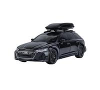 PIPJLCGE Miniature Replica Car Model 1:24 For Audi Rs6 Mini Simulated Scale Alloy Car Model Exquisite Ornaments Display Collection Scale Die-cast Vehicle(Black)