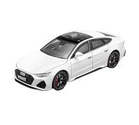 PIPJLCGE Miniature Replica Car Model 1：24 For Audi Rs7 Mini Simulation Alloy Model Car Exquisite Living Room Ornaments Decoration Scale Die-cast Vehicle(White)