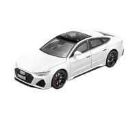 PIPJLCGE Miniature Replica Car Model 1:24 For Audi Rs7 Mini Simulation Scale Alloy Metal Car Model Exquisite Living Room Decoration Scale Die-cast Vehicle(White)