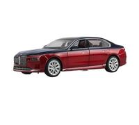 PIPJLCGE Miniature Replica Car Model 1:24 For Bmw I7 G70 M70l Miniature Scale Static Alloy Die-cast Model Car Ornaments Collection Scale Die-cast Vehicle(Red)
