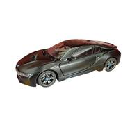 PIPJLCGE Miniature Replica Car Model 1:24 For Bmw I8 Static Mini Scale Simulation Alloy Car Model Living Room Decoration Collection Scale Die-cast Vehicle(Black)