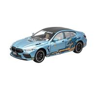 PIPJLCGE Miniature Replica Car Model 1:24 For Bmw M8 Manhart Mh8 800 Mini Simulation Alloy Car Model Exquisite Living Room Ornaments Decoration Scale Die-cast Vehicle(Blue)