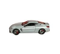 PIPJLCGE Miniature Replica Car Model 1:24 For Bmw M8 Static Scale Miniature Simulation Alloy Metal Car Model Ornaments Collection Scale Die-cast Vehicle(Chrome)