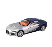 PIPJLCGE Miniature Replica Car Model 1:24 For Bugatti Atlantic Mini Simulation Alloy Die-cast Replica Car Model Decoration Accessories Scale Die-cast Vehicle(Blue silver)