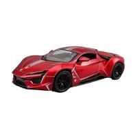 PIPJLCGE Miniature Replica Car Model 1:24 For Lykan Hypersport Simulation Alloy Die-casting Home Model Car Creative Ornaments Decoration Scale Die-cast Vehicle(Red)