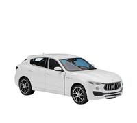 PIPJLCGE Miniature Replica Car Model 1:24 For Maserati Levante Suv Mini Static Scale Zinc Alloy Car Model Display Cabinet Ornaments Decoration Scale Die-cast Vehicle(White)