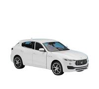 PIPJLCGE Miniature Replica Car Model 1:24 For Maserati Levante Suv Simulation Static Scale Car Model Zinc Alloy Simulation Model Ornaments Scale Die-cast Vehicle(White)