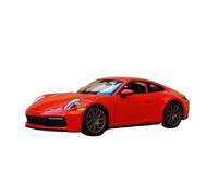 PIPJLCGE Miniature Replica Car Model 1:24 For Porsche 911 Carrera 4s Static Simulation Mini Zinc Alloy Replica Car Model Living Room Decoration Scale Die-cast Vehicle(Red)