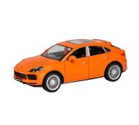 PIPJLCGE Miniature Replica Car Model 1:24 For Porsches Cayenne Turbo S Miniature Static Scale Zinc Alloy Die-casting Car Model Office Ornaments Scale Die-cast Vehicle(Orange)
