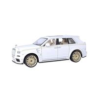 PIPJLCGE Miniature Replica Car Model 1:24 For Rolls Royce Cullinan Mini Scale Die-casting Simulation Alloy Metal Exquisite Model Car Decoration Scale Die-cast Vehicle(White)