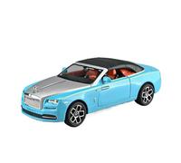 PIPJLCGE Miniature Replica Car Model 1:24 For Rolls Royce Dawn Mini Simulation Alloy Car Model Exquisite Off-road Vehicle Ornaments Decoration Scale Die-cast Vehicle(Blue)