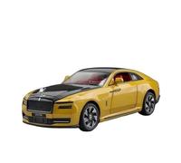 PIPJLCGE Miniature Replica Car Model 1/24 For Rolls Royce Spectre Miniature Static Scale Zinc Alloy Die-casting Car Model Office Ornaments Scale Die-cast Vehicle(Gold)