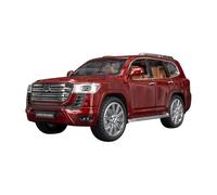 PIPJLCGE Miniature Replica Car Model 1:24 For Toyota Land Cruiser Lc300 Suv Miniature Diecast Static Vehicle Collectible Model Car Decoration Scale Die-cast Vehicle(Red)