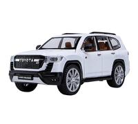 PIPJLCGE Miniature Replica Car Model 1:24 For Toyota LANDCRUISER GRSport Finished Die-cast Metal Car Alloy Car Model Souvenir Collection Scale Die-cast Vehicle (Color : White)