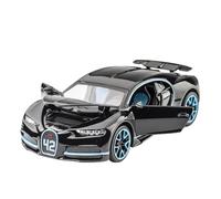 PIPJLCGE Miniature Replica Car Model 1:32 For Bugatti Chiron Static Scale Alloy Ornaments Die-cast Model Car Collection Decoration Scale Die-cast Vehicle(Black)