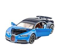 PIPJLCGE Miniature Replica Car Model 1:32 For Bugatti Chiron Static Scale Alloy Ornaments Die-cast Model Car Collection Decoration Scale Die-cast Vehicle(Blue)