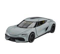 PIPJLCGE Miniature Replica Car Model 1:32 For Koenigsegg Gemini Mini Static Scale Alloy Die-cast Car Model Bookshelf Ornaments Collection Scale Die-cast Vehicle(Chrome)