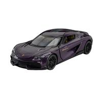 PIPJLCGE Miniature Replica Car Model 1:32 For Koenigsegg Gemini Mini Static Scale Car Model Alloy Simulation Model Ornaments Decoration Scale Die-cast Vehicle(Purple)