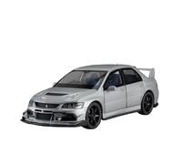 PIPJLCGE Miniature Replica Car Model 1:32 For Lancer Evolution Evo Mini Simulation Alloy Car Model Exquisite Off-road Vehicle Ornaments Decoration Scale Die-cast Vehicle(Silver)