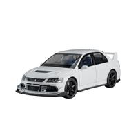 PIPJLCGE Miniature Replica Car Model 1:32 For Lancer Evolution Evo Mini Simulation Alloy Car Model Exquisite Off-road Vehicle Ornaments Decoration Scale Die-cast Vehicle(White)