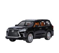 PIPJLCGE Miniature Replica Car Model 1：32 For Lexus Lx570 Suv Miniature Scale Die-casting Simulation Alloy Exquisite Model Car Decoration Scale Die-cast Vehicle(Black)
