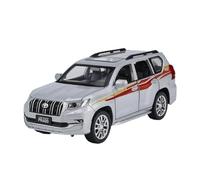 PIPJLCGE Miniature Replica Car Model 1：32 For Toyota Land Cruiser Prado Static Simulation Alloy Replica Car Model Living Room Decoration Collection Scale Die-cast Vehicle(Silver)