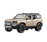 PIPJLCGE Miniature Replica Car Model 1:32 For Toyota Prado Land Cruiser Off-road Vehicle Mini Alloy Model Car Die-cast Living Room Decorations Scale Die-cast Vehicle(Gold)