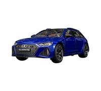 PIPJLCGE Miniature Replica Car Model Static Mini Scale Diecast Vehicle Alloy Metal Model Car Decoration Ornaments 1:24 For Audi Rs6 Scale Die-cast Vehicle(Blue)